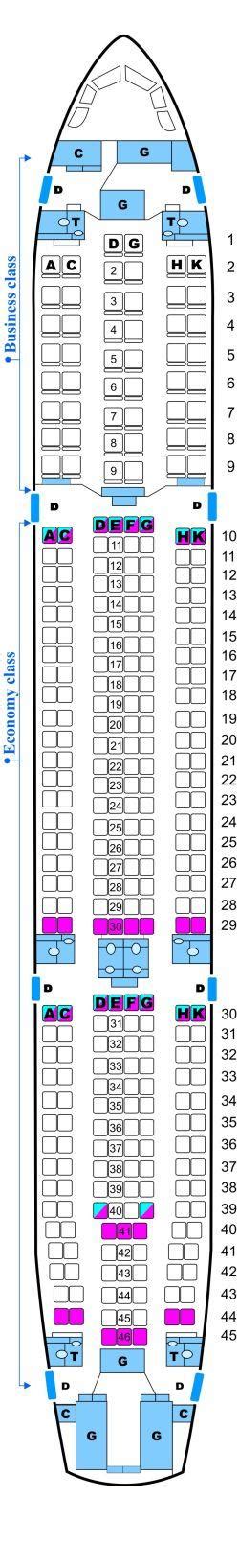 airbus a330-300 seat map
